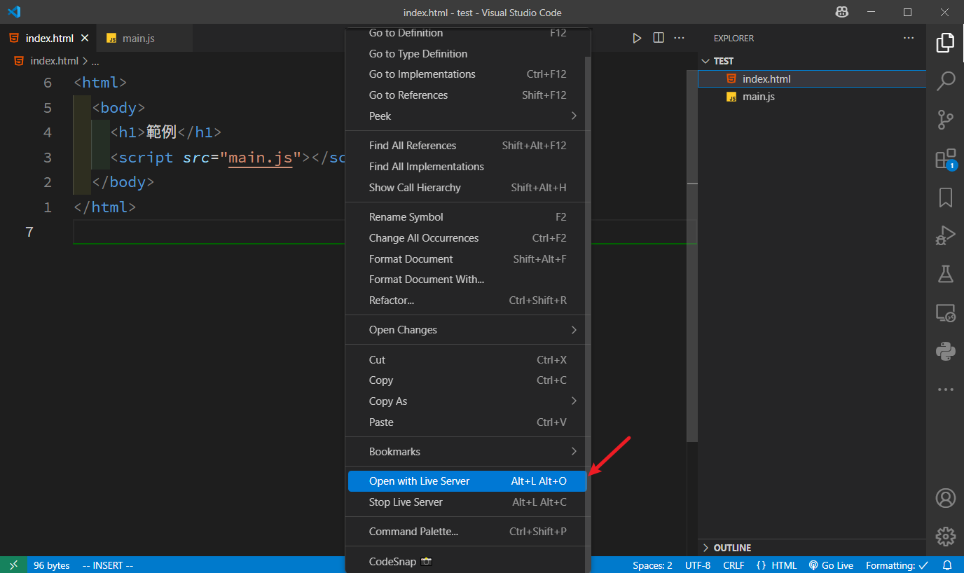 open-with-live-server